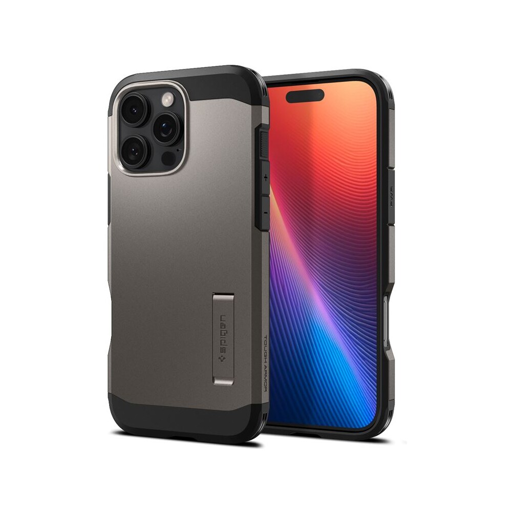 Spigen-Tough-Armor-MagSafe-kryt-iPhone-16-Pro-gunmetal