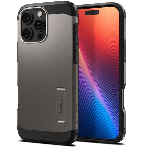 Spigen-Tough-Armor-MagSafe-kryt-iPhone-16-Pro-gunmetal