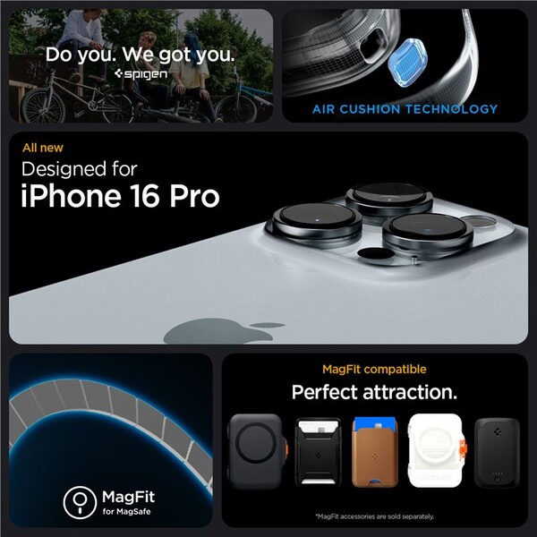 Spigen-Rugged-Armor-MagSafe-kryt-iPhone-16-Pro-gray