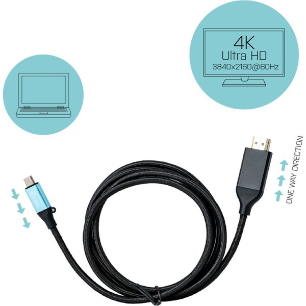 i-tec-USB-C-HDMI-kabel-4K-2m-cerny