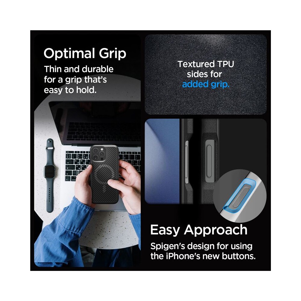 Spigen-Core-Armor-MagSafe-kryt-iPhone-16-Pro-matte-black