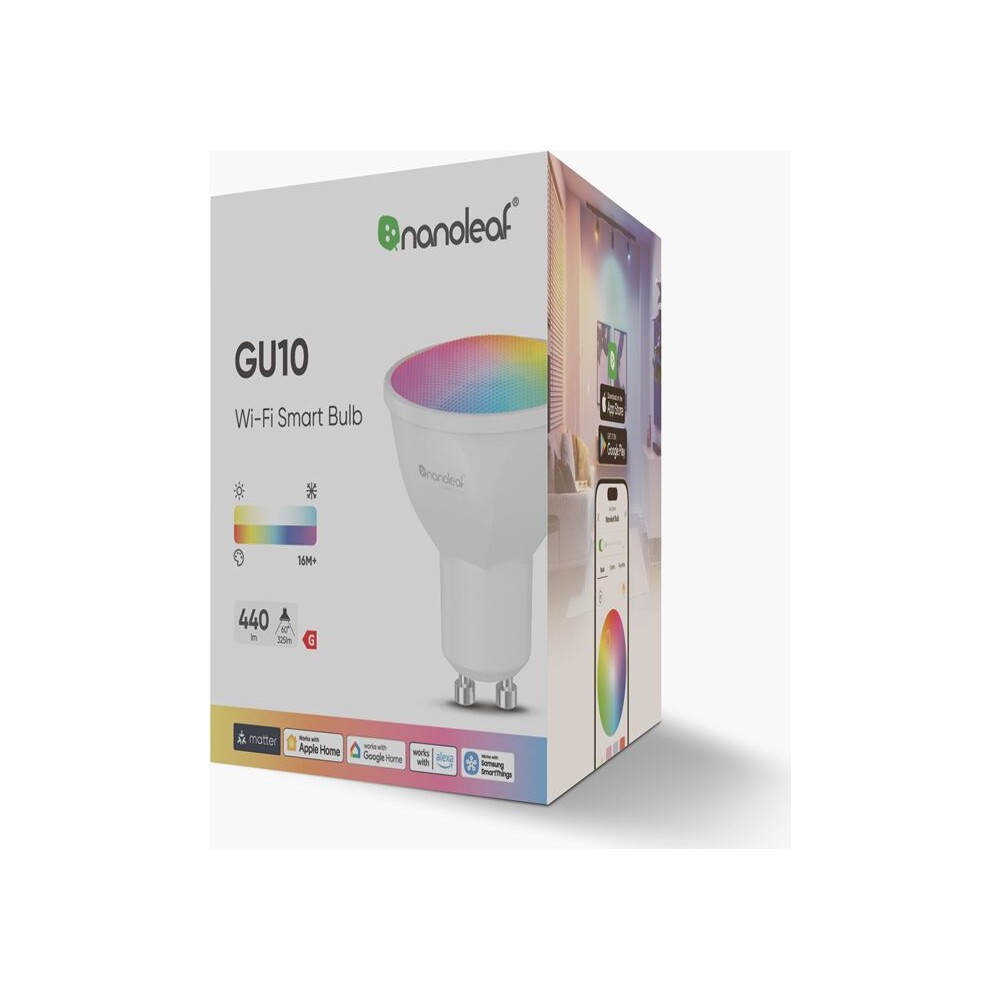 Nanoleaf-Essentials-Matter-Wi-Fi-GU10-Smart-Bulb-chytra-zarovka-1-Pack