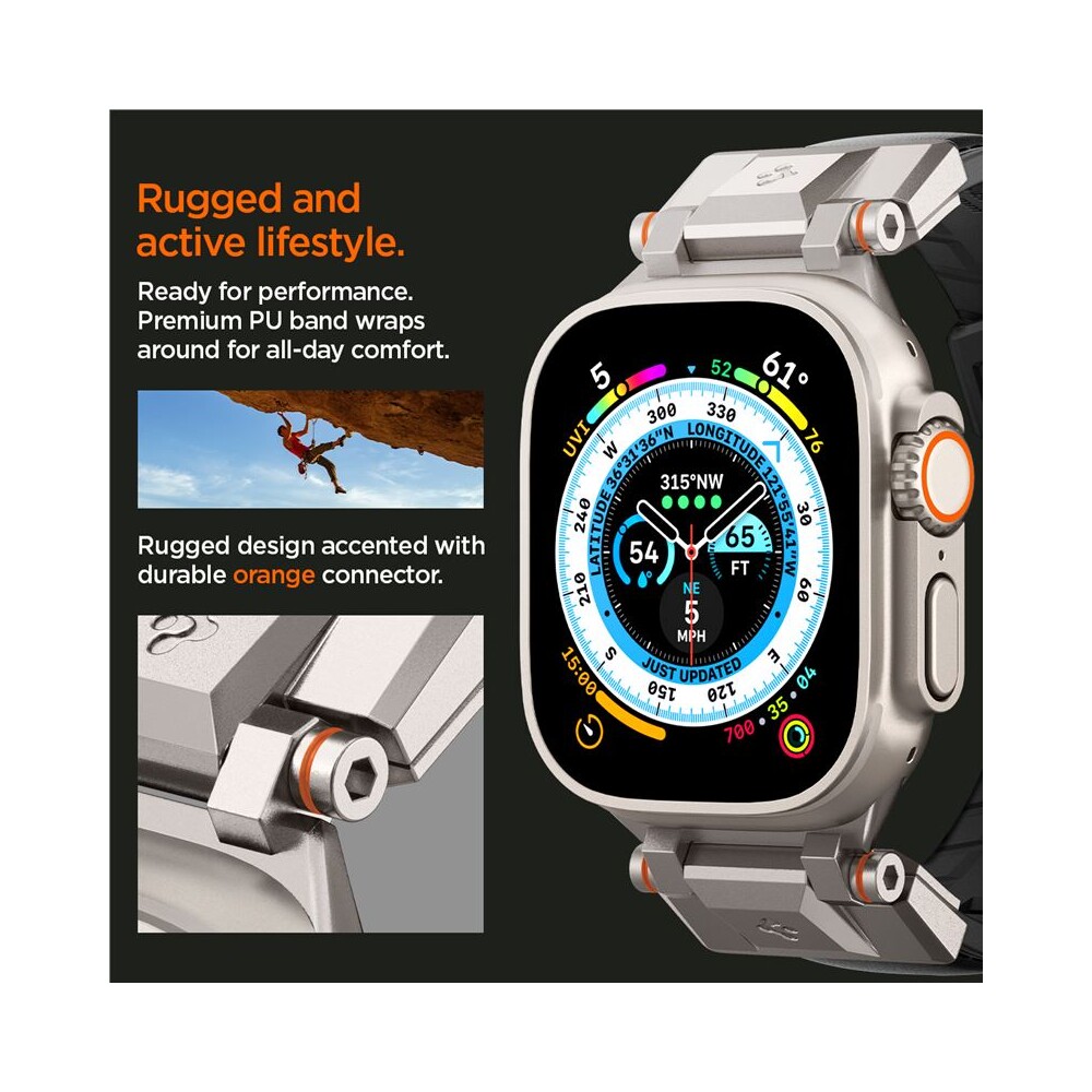 Spigen-DuraPro-Armor-PU-reminek-Apple-Watch-Ultra-49-45-44-42mm-cerny