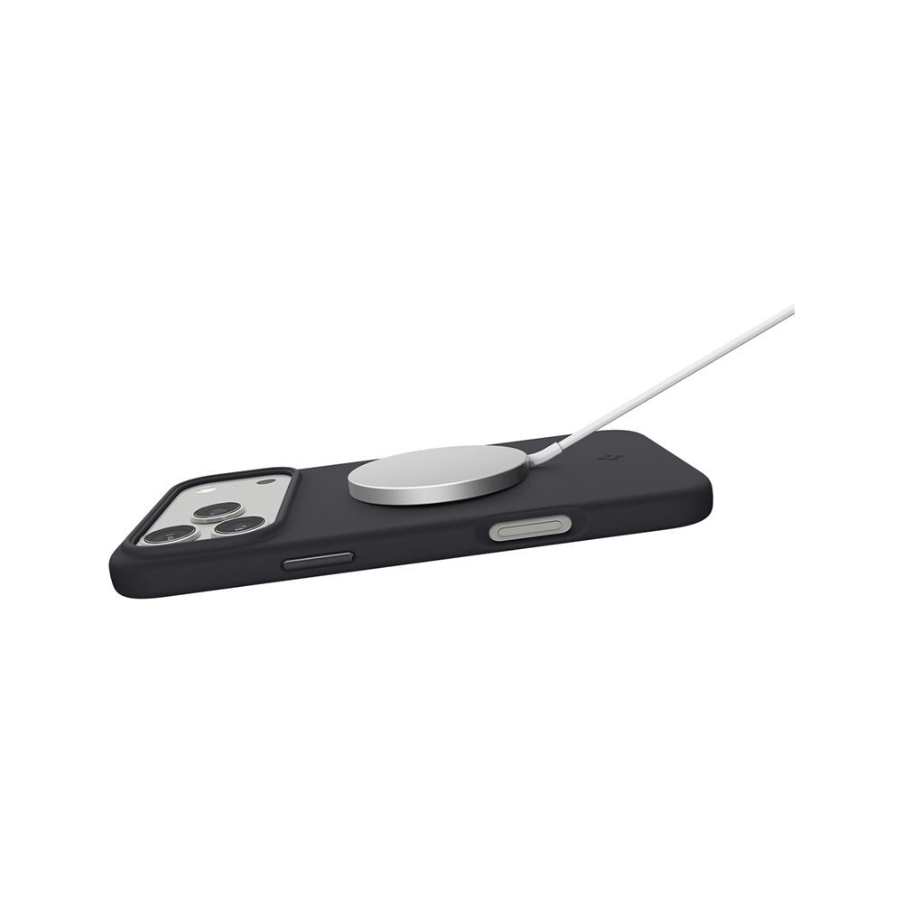Spigen-Silicone-Fit-MagSafe-kryt-iPhone-17-Pro-black