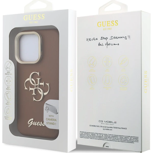 Guess-PU-Grained-4G-Logo-Stand-Camera-Frame-kryt-iPhone-15-Pro-Max-hnedy