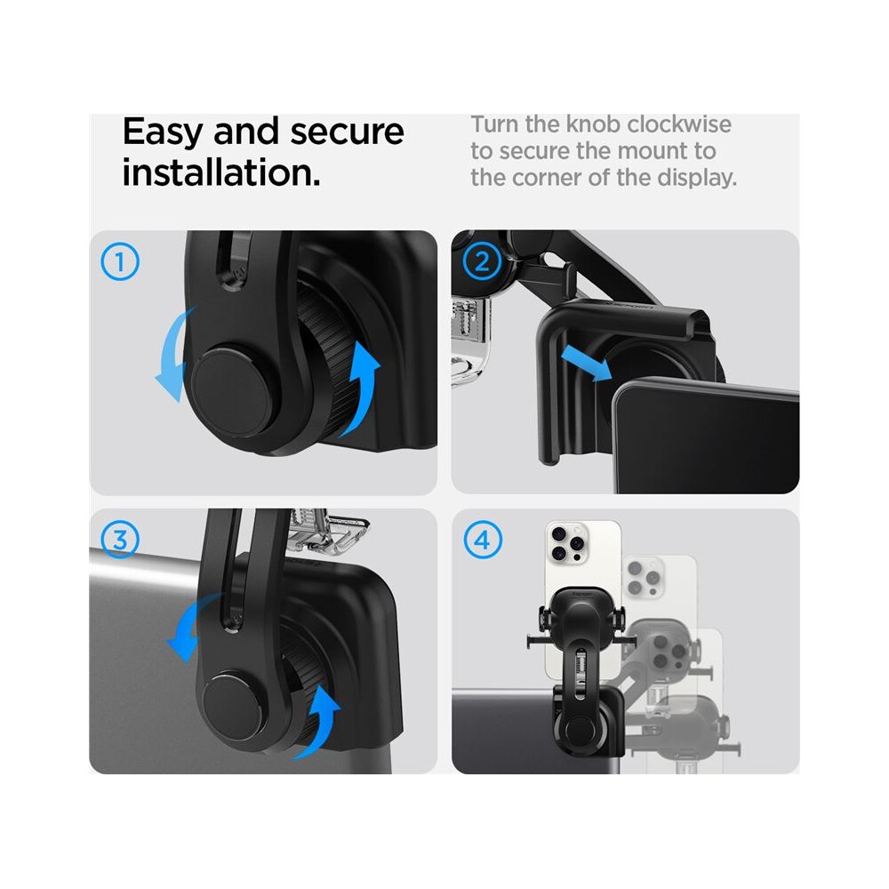 Spigen-Tesla-TapLock-Universal-Car-Mount-Holder-drzak-na-obrazovku-cerny