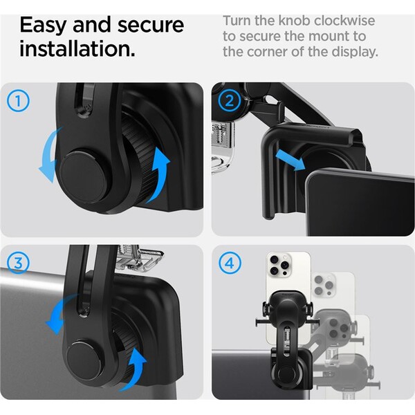 Spigen-Tesla-TapLock-Universal-Car-Mount-Holder-drzak-na-obrazovku-cerny