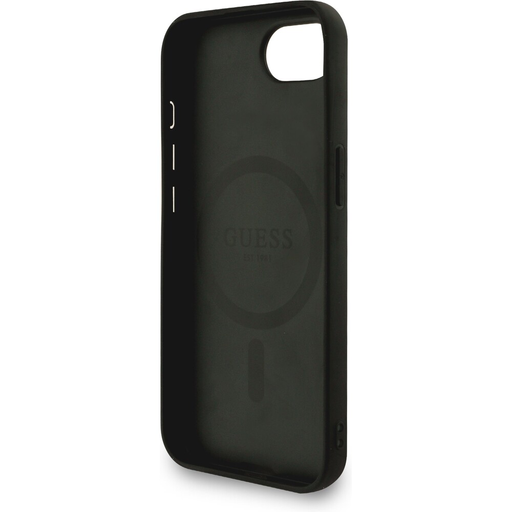 Guess-PU-Leather-4G-Colored-Ring-Strap-MagSafe-kryt-iPhone-17e-16e-cerny