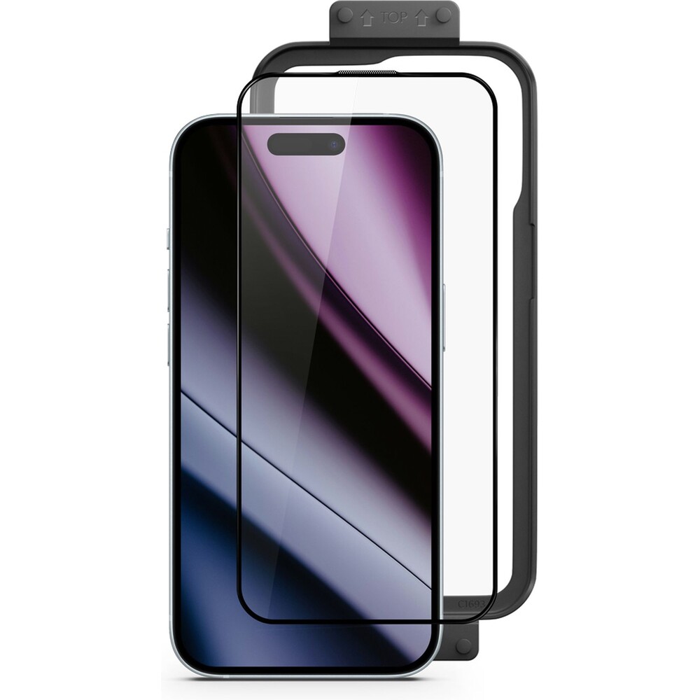 Epico-Hero-tvrzene-sklo-3D-pro-iPhone-16-s-instalacnim-rameckem
