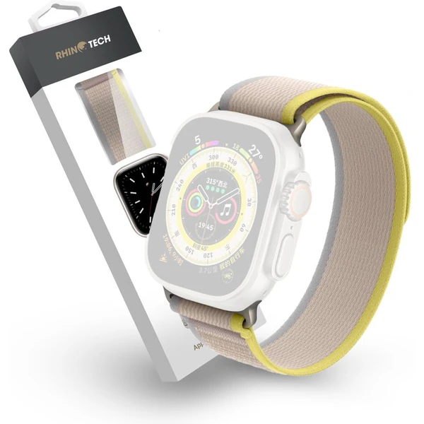 RhinoTech řemínek Ultra Wild Trail pro Apple Watch 42/44/45/49mm žlutý/béžový - Řemínky - Obrázek 61W8G00101