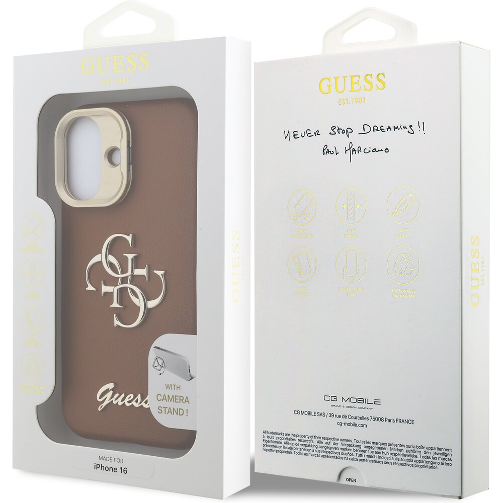 Guess-PU-Grained-4G-Logo-Stand-Camera-Frame-kryt-iPhone-16-hnedy