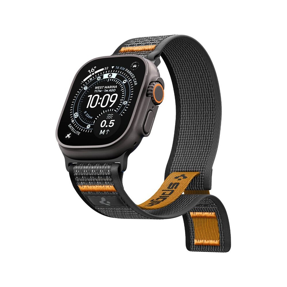 Spigen-Athlex-Air-2-Active-reminek-Apple-Watch-49-46-45-44mm-cerny-oranzovy