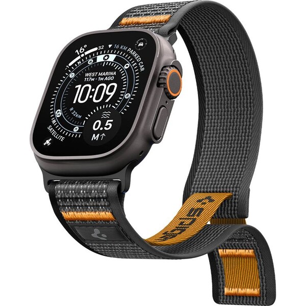 Spigen-Athlex-Air-2-Active-reminek-Apple-Watch-49-46-45-44mm-cerny-oranzovy