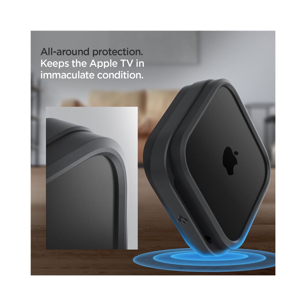 Spigen-Silicone-Fit-Mount-silikonovy-drzak-pro-Apple-TV-4K-3th-Gen-2022-cerny