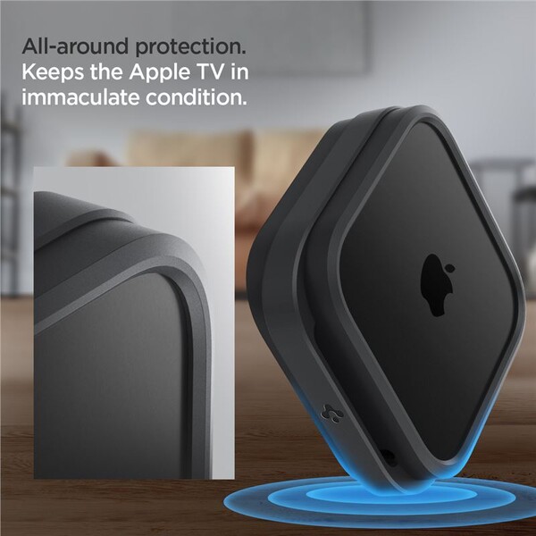 Spigen-Silicone-Fit-Mount-silikonovy-drzak-pro-Apple-TV-4K-3th-Gen-2022-cerny