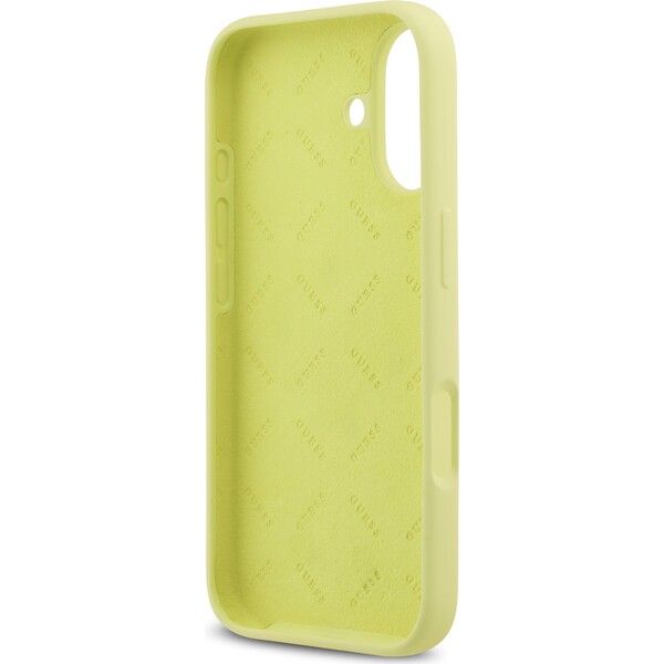 Guess-Liquid-Silicone-4G-Metal-Logo-kryt-iPhone-17-zluty