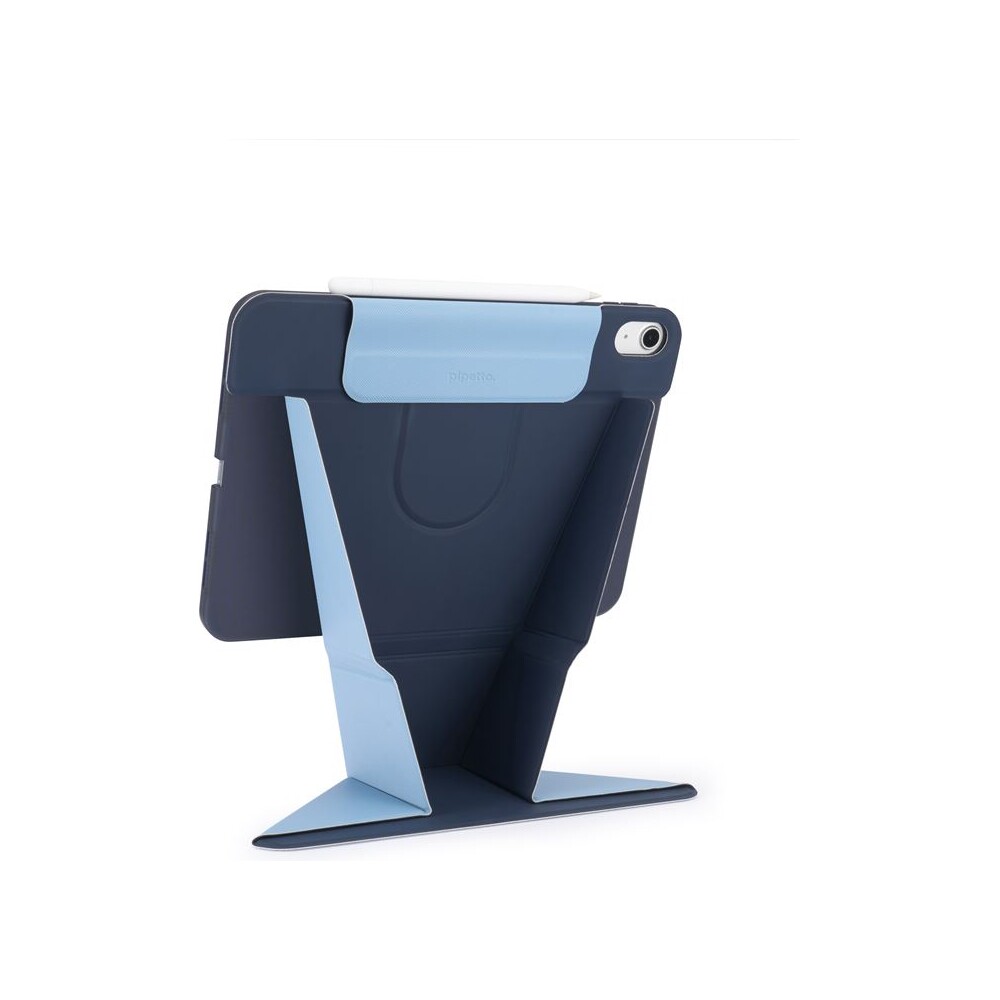 Pipetto-Origami-No6-Stand-pouzdro-iPad-Air-11-2026-2025-2024-iPad-Air-10-9-2022-tmave-modre