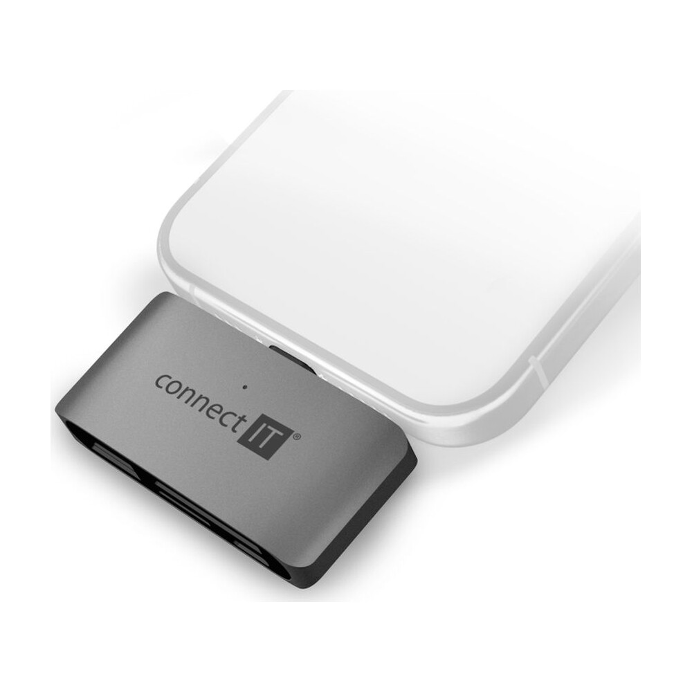 CONNECT-IT-CompactPRO-externi-USB-C-hub-s-cteckou-karet