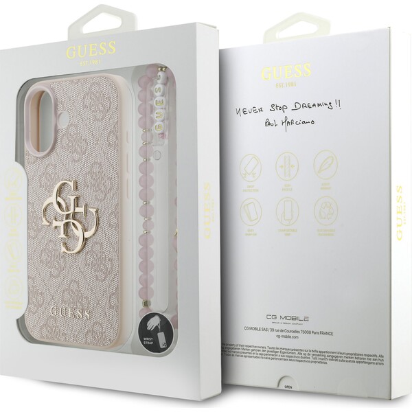 Guess-PU-4G-Metal-Logo-Strap-kryt-iPhone-17-ruzovy