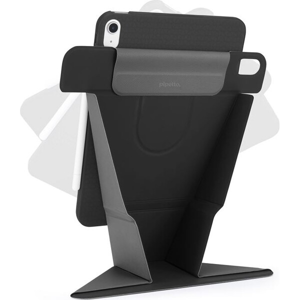 Pipetto-Origami-No6-Stand-pouzdro-iPad-Air-11-2026-2025-2024-iPad-Air-10-9-2022-2020-cerne