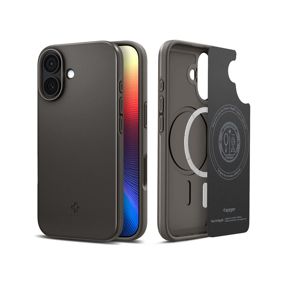 Spigen-Thin-Fit-MagSafe-kryt-iPhone-17-gunmetal