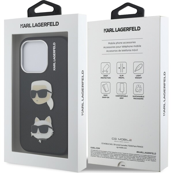 Karl-Lagerfeld-Grained-PU-K-CH-Heads-kryt-iPhone-15-Pro-Max-cerny