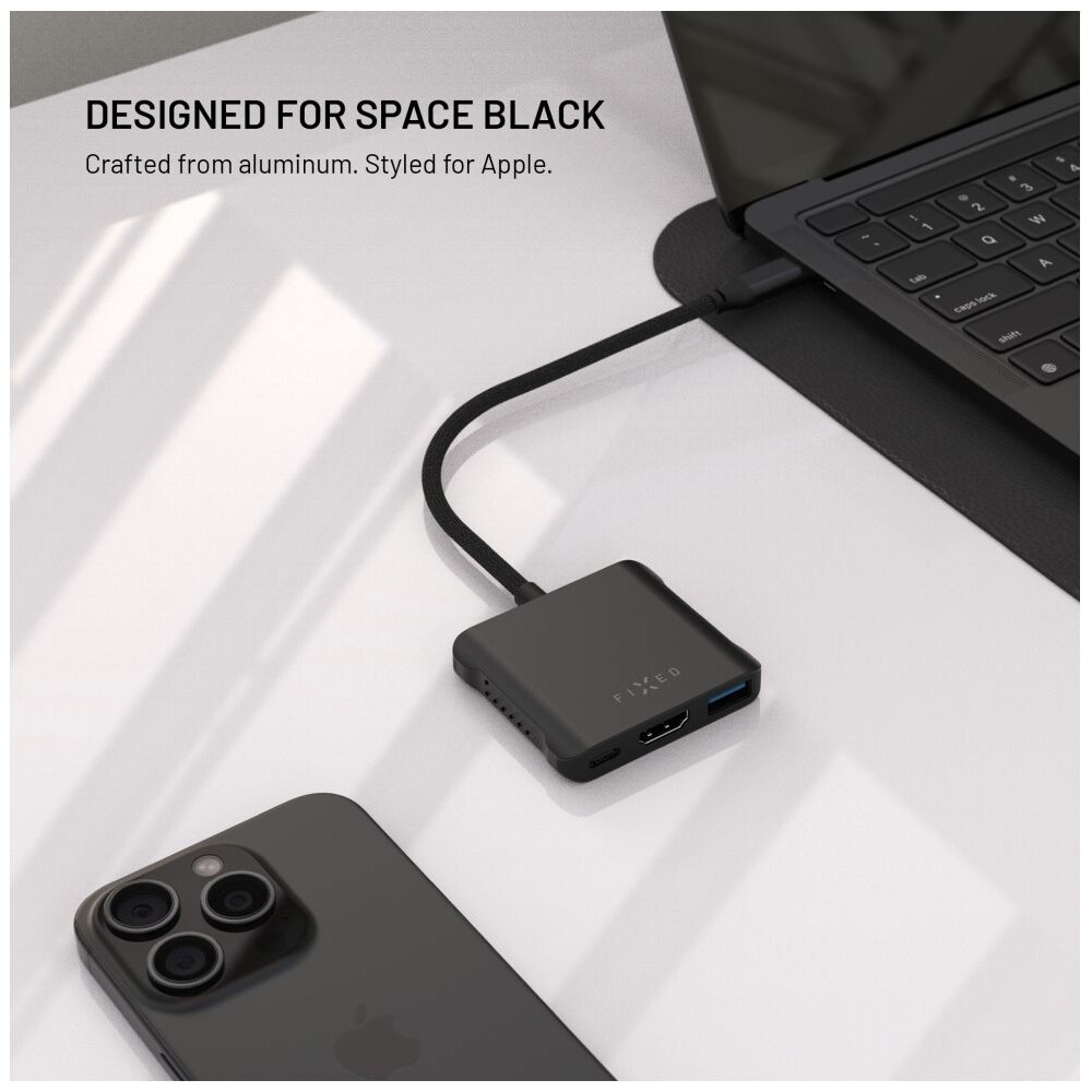 FIXED-HUB-Quadri-hlinikovy-USB-C-hub-pro-notebooky-140W-PD-3-1-vesmirne-cerny