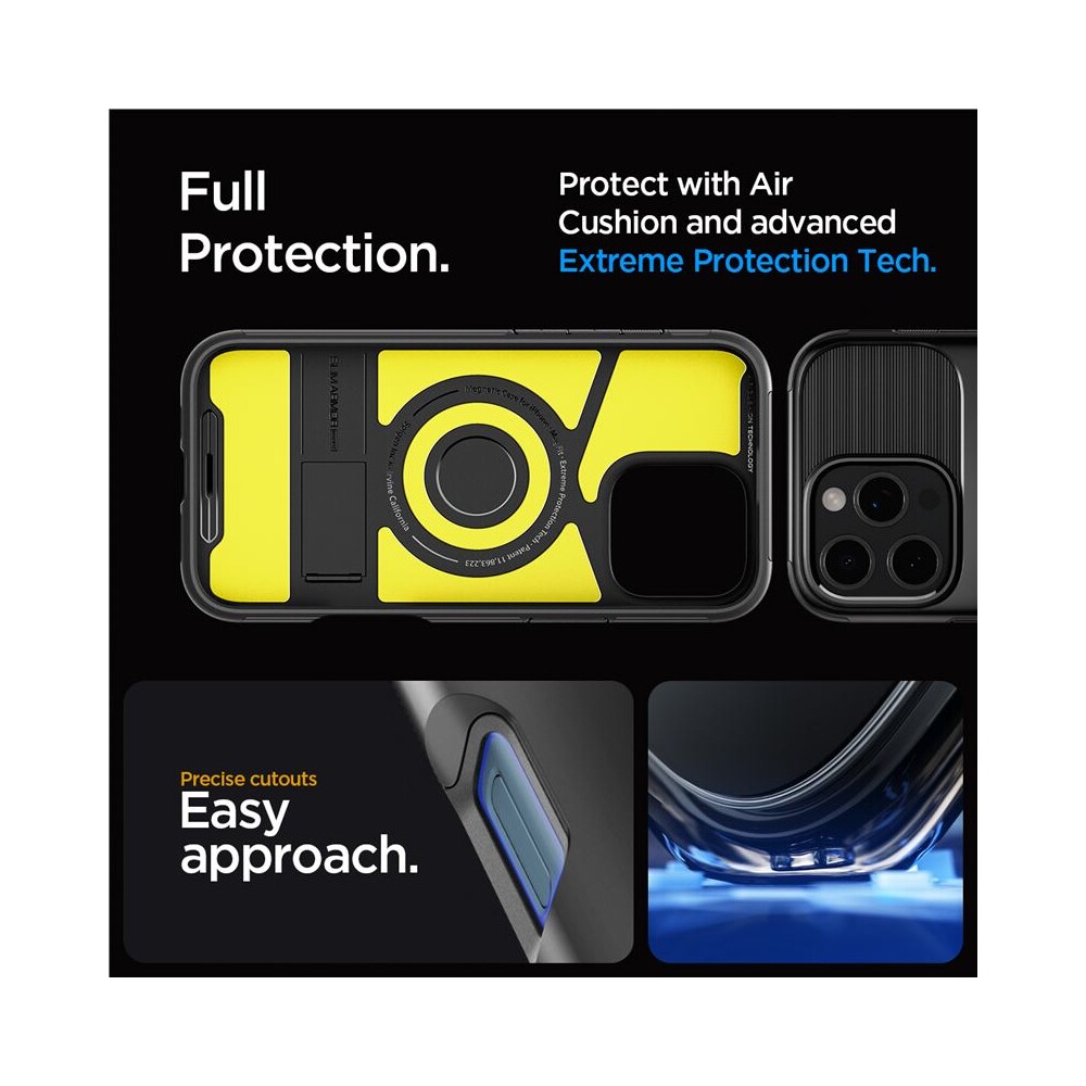 Spigen-Slim-Armor-MagSafe-kryt-iPhone-16-Pro-black