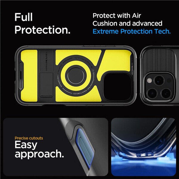 Spigen-Slim-Armor-MagSafe-kryt-iPhone-16-Pro-black