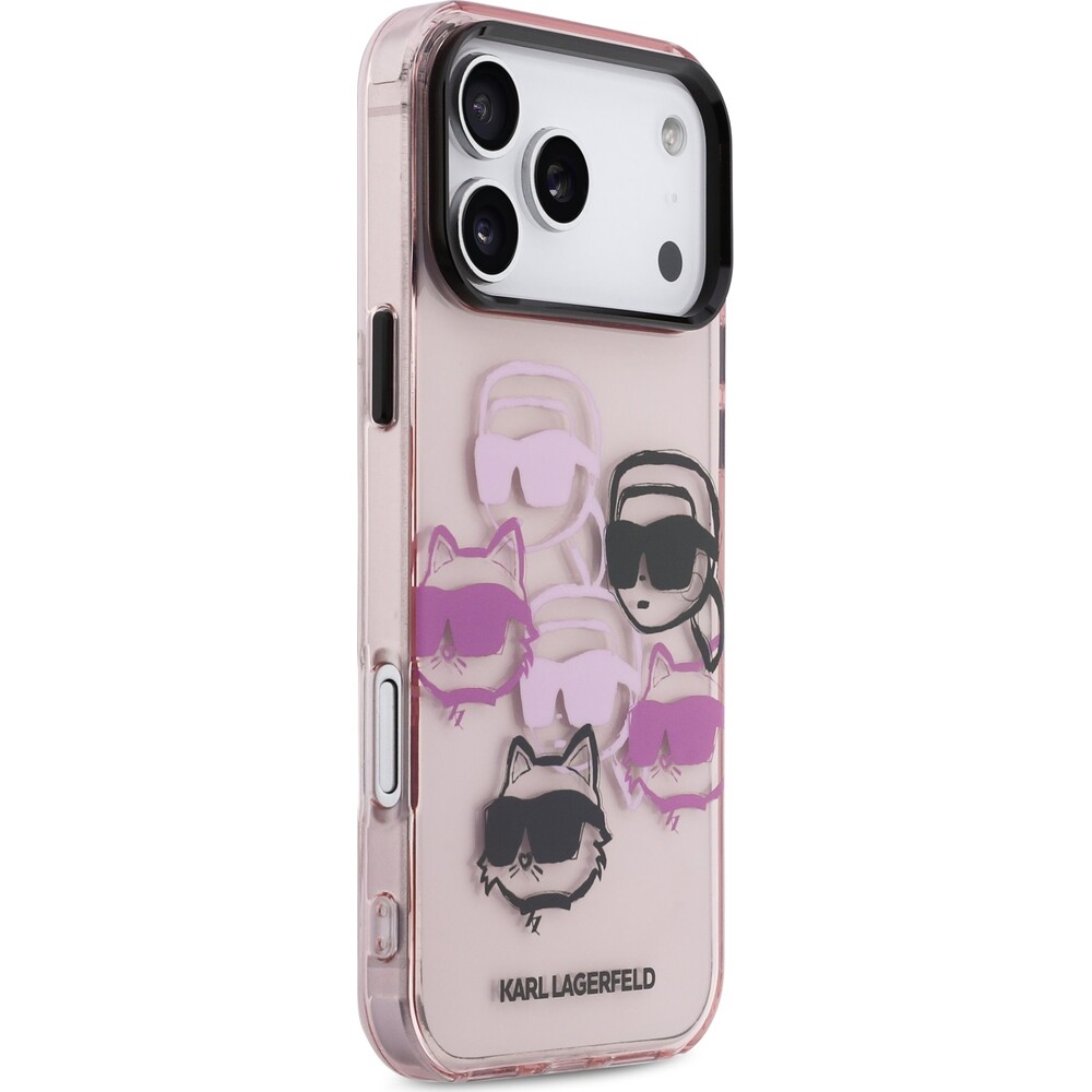 Karl-Lagerfeld-IML-Multi-K-CH-Heads-Zadni-Kryt-pro-iPhone-17-Pro-Max-ruzovy