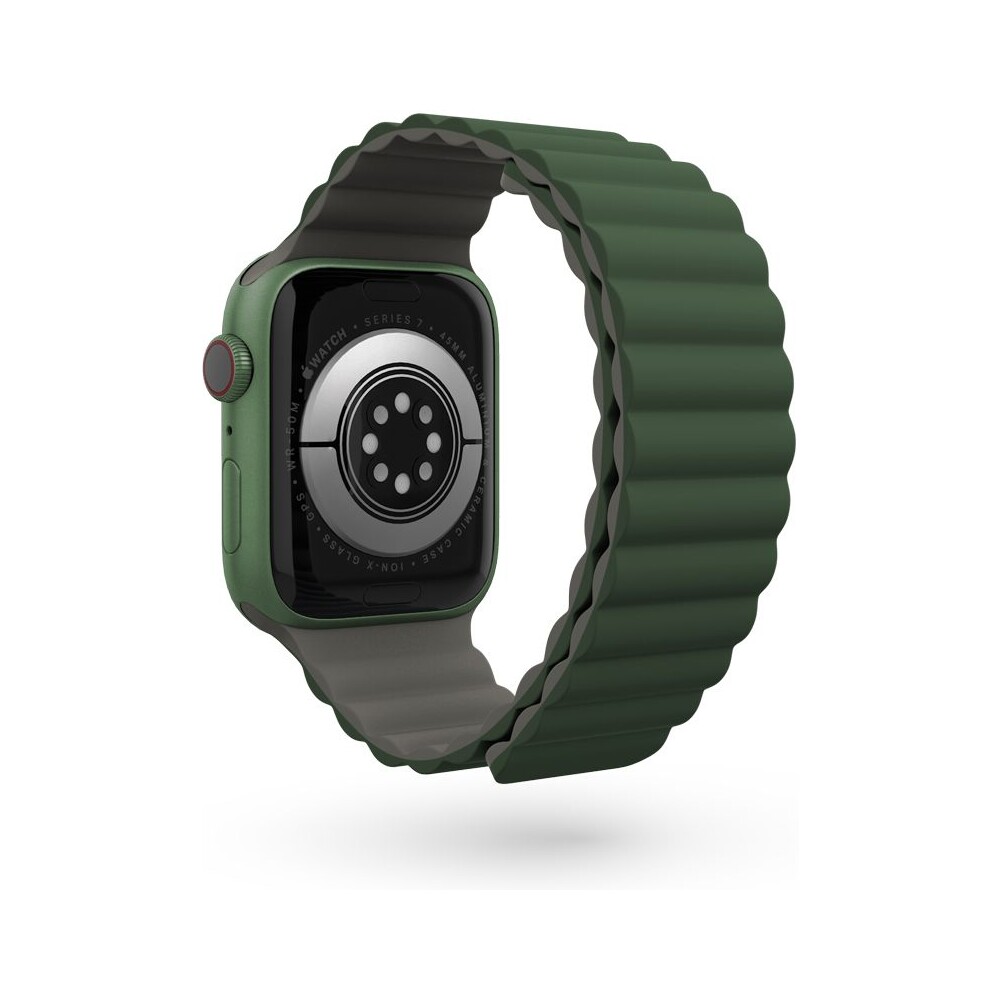 Epico-Watch-Strap-Magnetic-pro-Apple-Watch-38-40-41mm-seda-zelena
