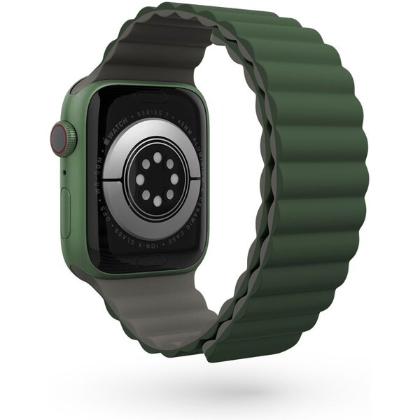 Epico-Watch-Strap-Magnetic-pro-Apple-Watch-38-40-41mm-seda-zelena