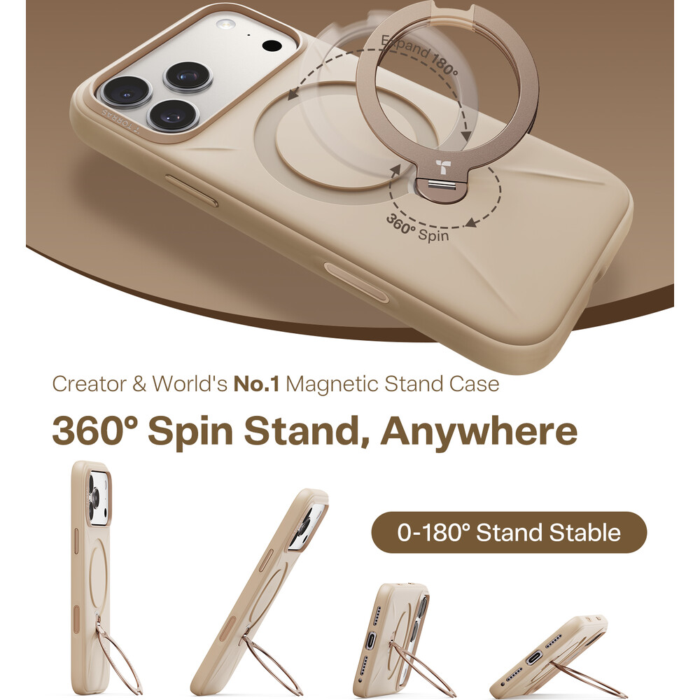 Torras-Ostand-Q3-Silicone-MagSafe-kryt-iPhone-17-Pro-desert-gold