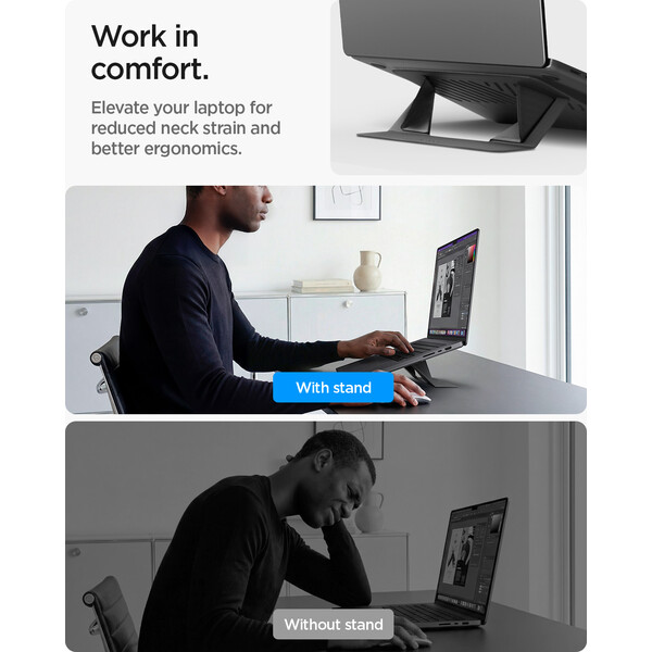 Spigen-Slim-Fold-Laptop-Stand-LD201-S6-stojanek-cerny