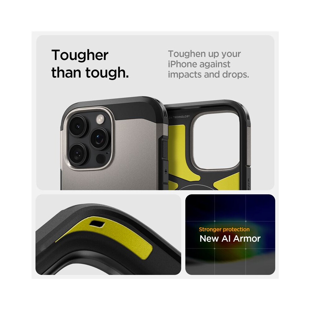 Spigen-Tough-Armor-MagSafe-kryt-iPhone-16-Pro-Max-gunmetal