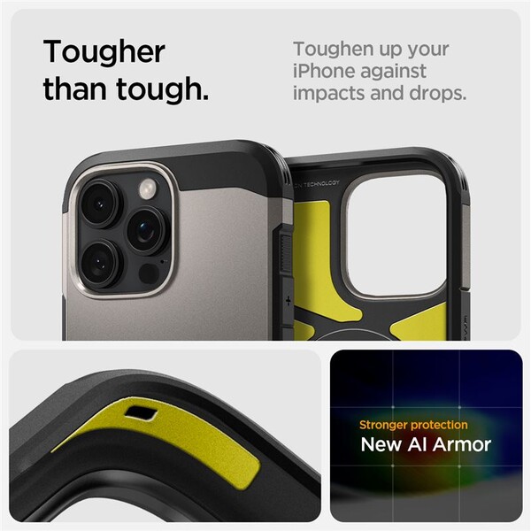 Spigen-Tough-Armor-MagSafe-kryt-iPhone-16-Pro-Max-gunmetal
