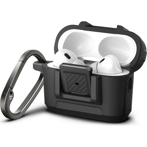 Spigen-Lock-Fit-odolne-pouzdro-Apple-AirPods-Pro-2-Gen-matne-cerne