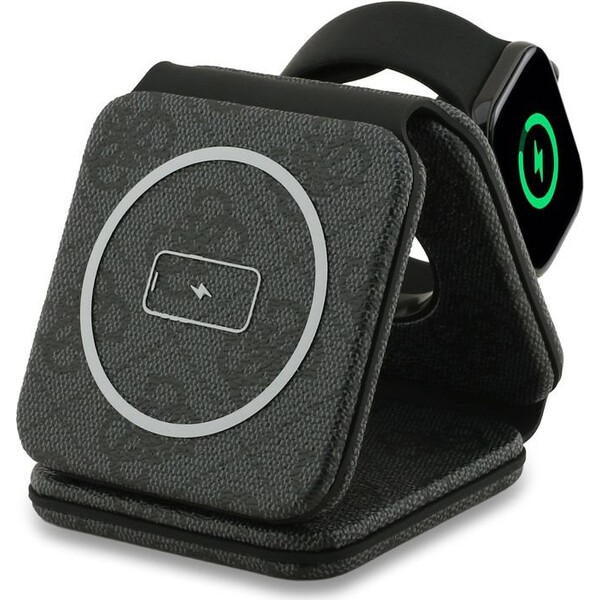 Guess-PU-4G-MagSafe-bezdratova-nabijecka-3v1-cerna