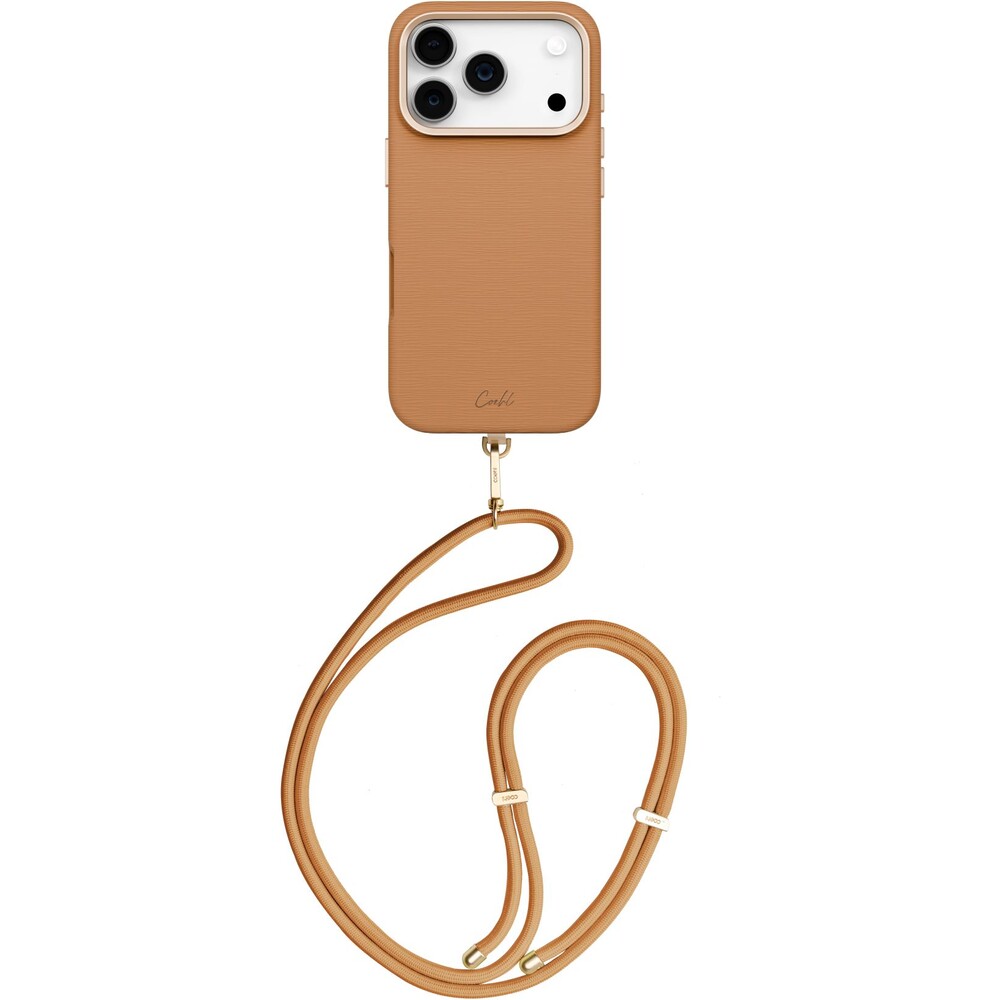 UNIQ-Coehl-Mirelle-MagSafe-kryt-s-poutkem-iPhone-17-Pro-Pecan-Brown