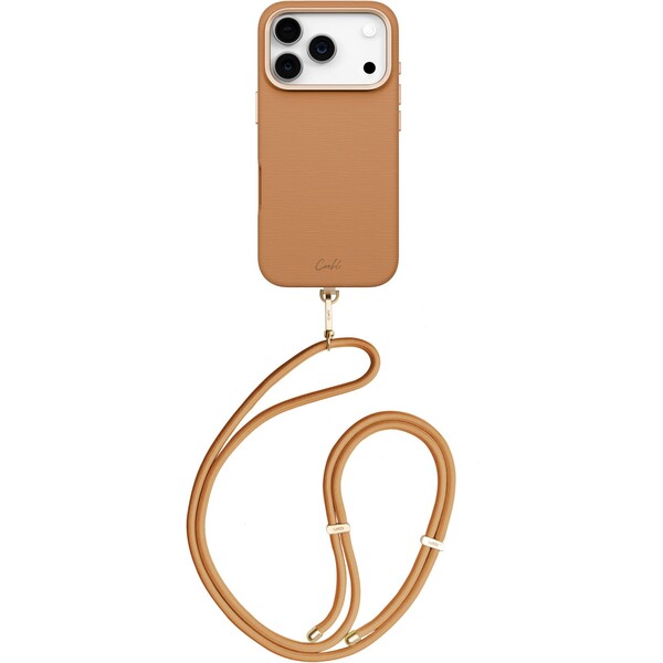 UNIQ-Coehl-Mirelle-MagSafe-kryt-s-poutkem-iPhone-17-Pro-Pecan-Brown