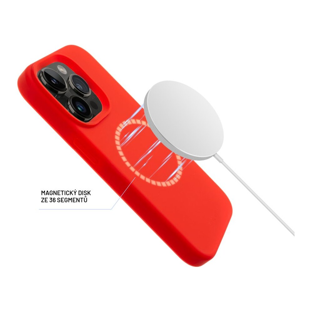 FIXED-MagFlow-silikonovy-kryt-s-MagSafe-Apple-iPhone-17e-16e-cerveny