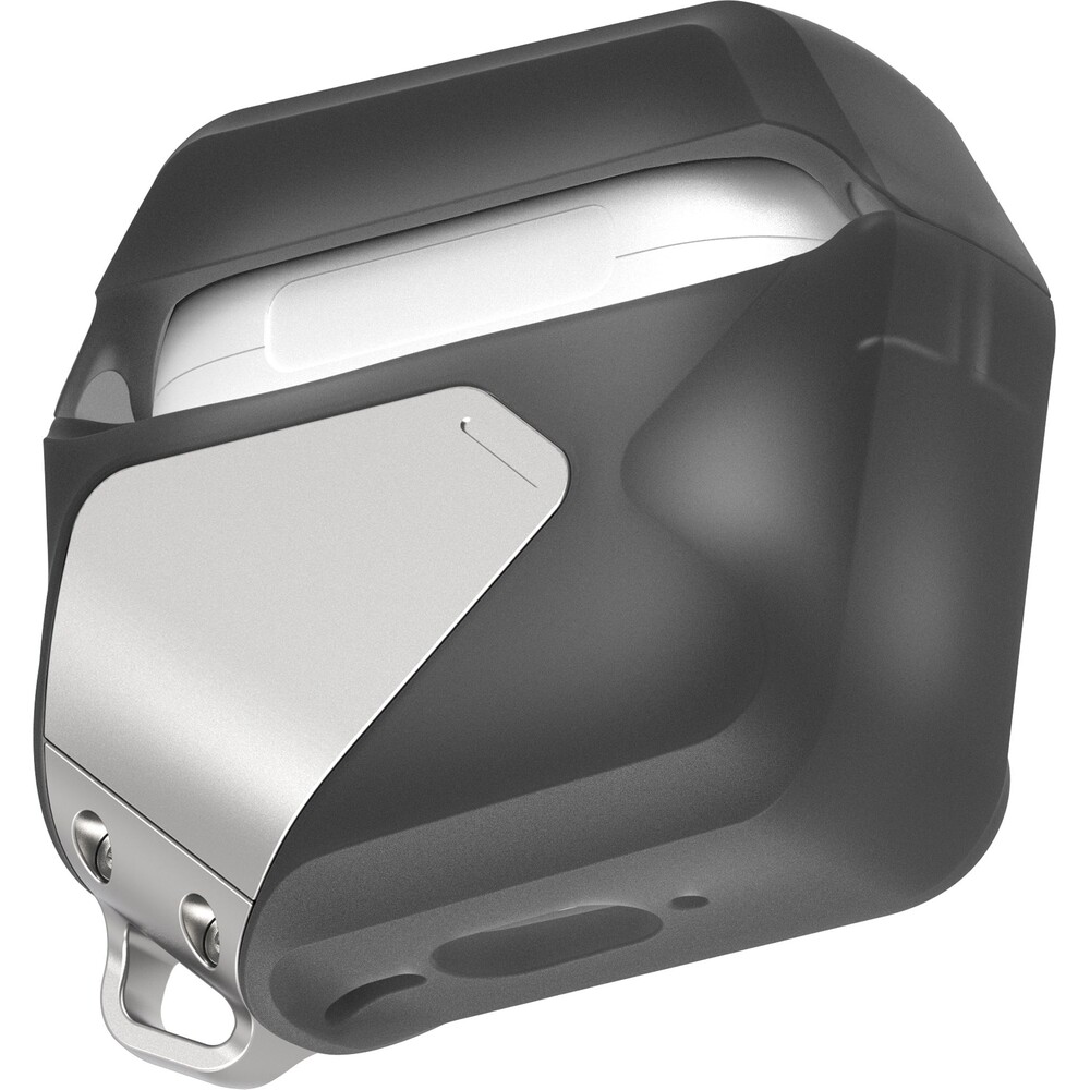 Aulumu-A29-Geometric-Case-pouzdro-AirPods-4-Translucent-Gray