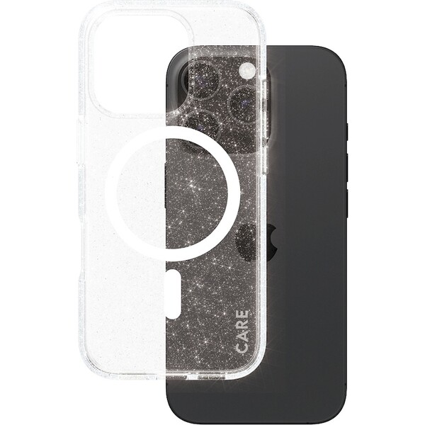 PanzerGlass-CARE-kryt-Apple-iPhone-16-Pro-MagSafe-Star-Lit-trpytivy-bily