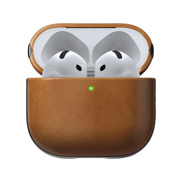 Nomad-Modern-Leather-pouzdro-Apple-Airpods-4-hnede