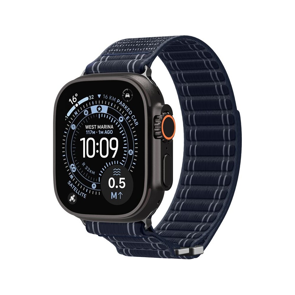 Spigen-Fabric-Band-reminek-hook-and-loop-Apple-Watch-49-46-45-44mm-namorne-modry
