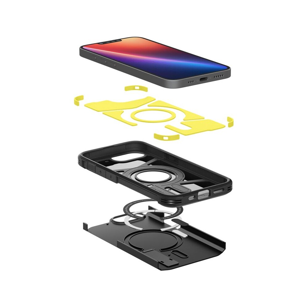 Spigen-Tough-Armor-MagSafe-kryt-iPhone-17e-16e-cerny