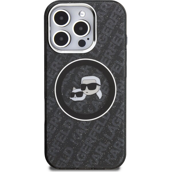 Karl-Lagerfeld-IML-K-CH-Heads-Repeated-Logo-MagSafe-kryt-iPhone-16-Pro-Max-cerny