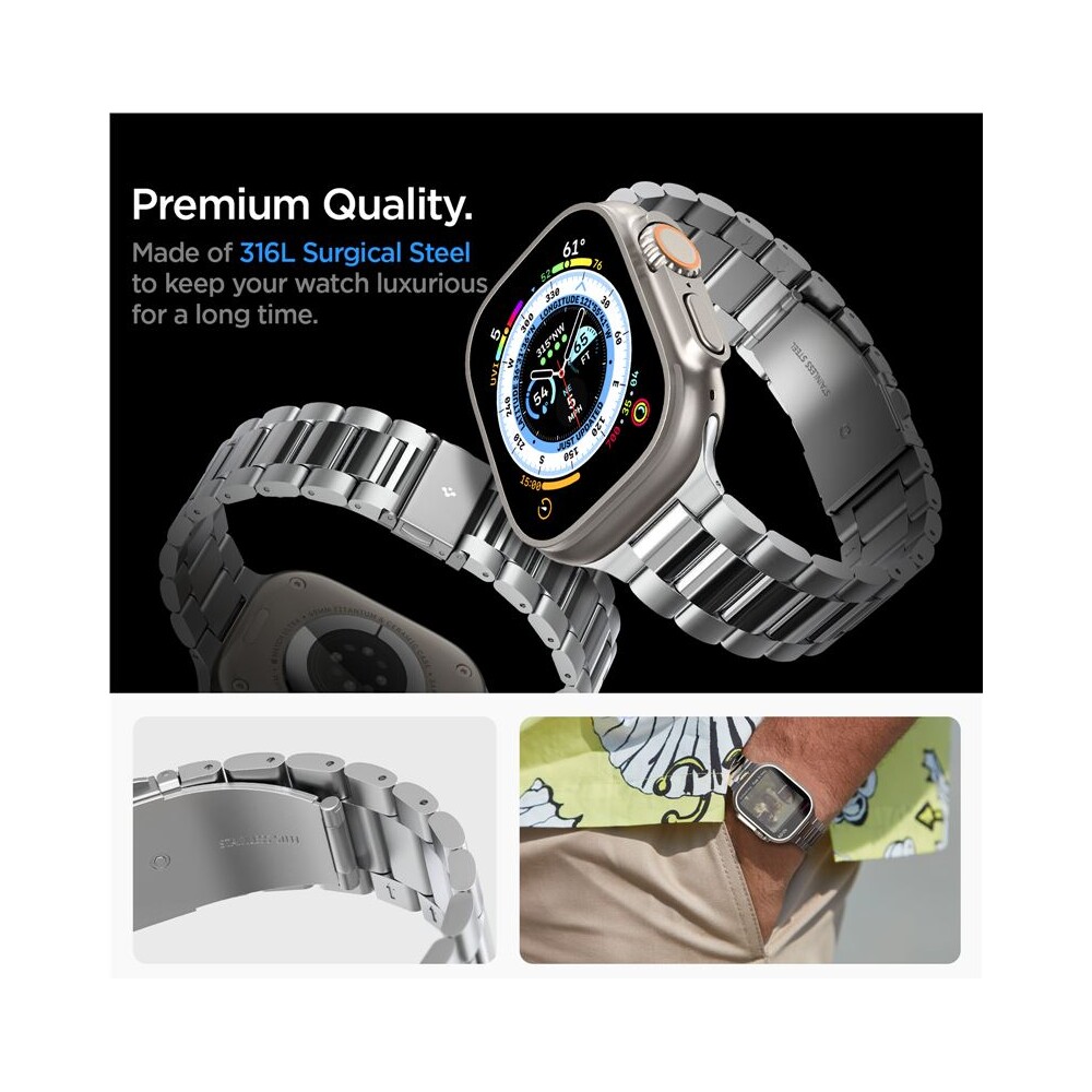 Spigen-Modern-Fit-316L-reminek-Apple-Watch-49-45-44-42mm-stribrny