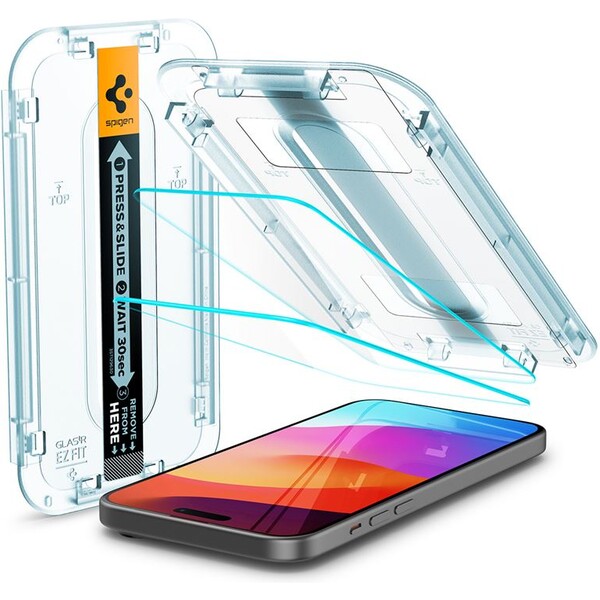 Spigen-Glass-tR-EZ-Fit-2-Pack-tvrzene-sklo-iPhone-16-Plus-15-Plus-cire