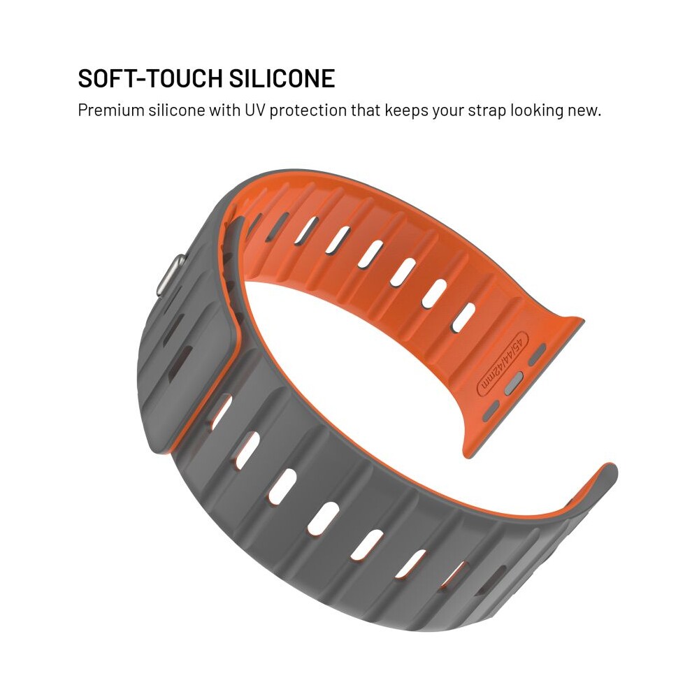 FIXED-Silicone-Magnetic-Strap-reminek-Apple-Watch-44-45-46-49mm-svetle-sedy